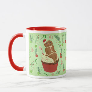 Taza Mugre verde del hombre del jengibre