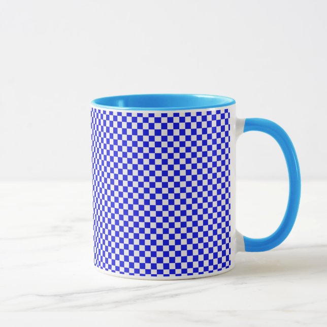 Taza Mugs azul y blanco controlados (Derecha)
