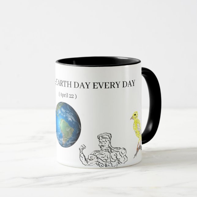 Taza Mugs: Celebración del Día de la Tierra (Anverso derecho)