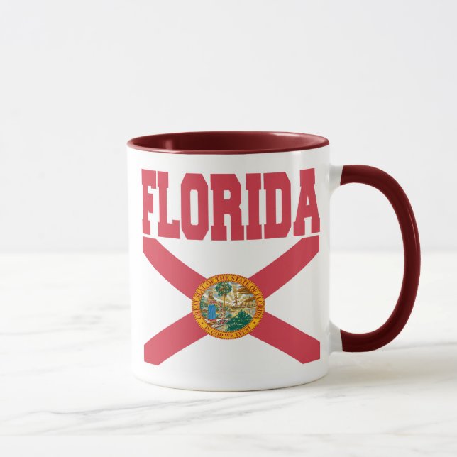 Taza Mugs de bandera del estado de Florida (Derecha)