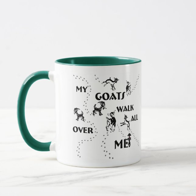 Taza Mugs de cabra y Drinkware de cabra (Izquierda)