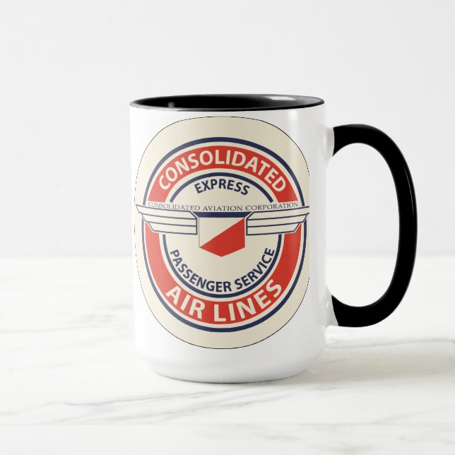Taza Mugs de logotipos de compañías aéreas consolidadas (Derecha)
