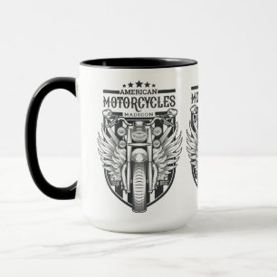 Taza Mugs de nombre personalizado "Motocicletas estadou