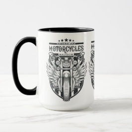 Taza Mugs de nombre personalizado "Motocicletas norteam