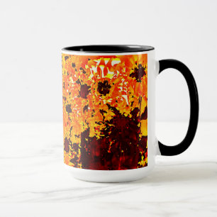 Taza Mugs de pintura del arte del girasol