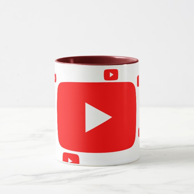 Taza MUGS de YouTube de alta calidad (Centro)