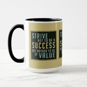 Taza Mugs motivacionales de éxito y valor