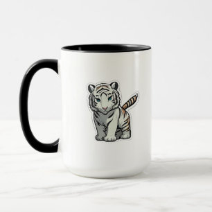 Taza Mugs White Tiger