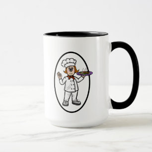 Taza Mujer Chef Nombre Mug