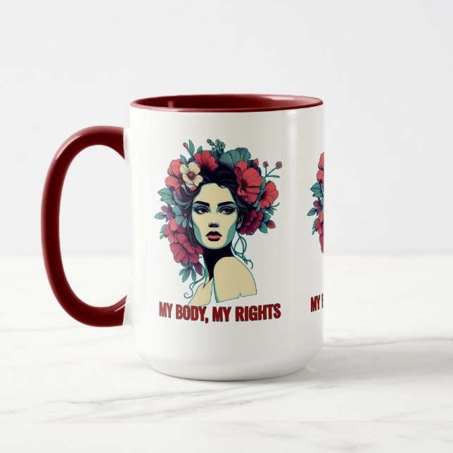 Taza Mujer con poder. Mi cuerpo, mis derechos (Izquierda)