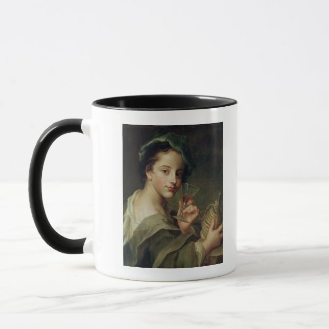Taza Mujer con un vidrio de vino (Izquierda)