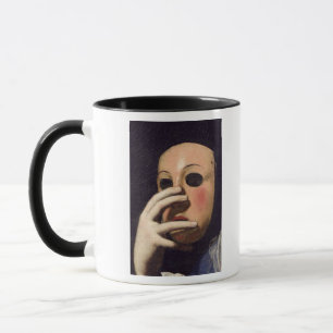 Taza Mujer con una máscara