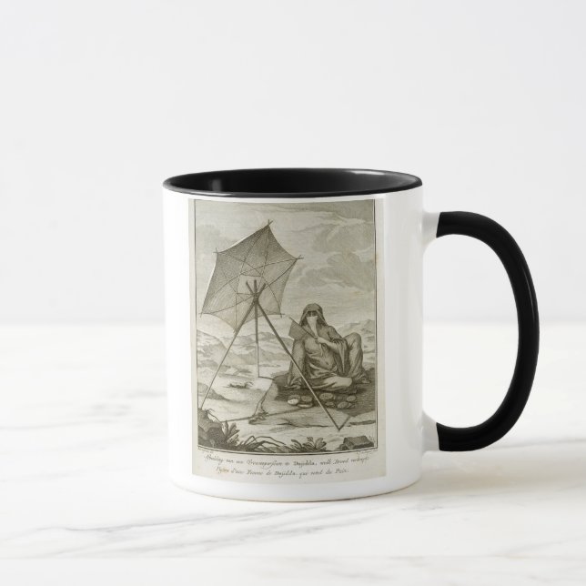 Taza Mujer de Dsjidda que hace el flatbread en el (Derecha)