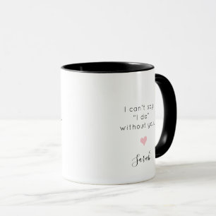 Taza Mujer de honor no puedo decir que lo hago sin Pers