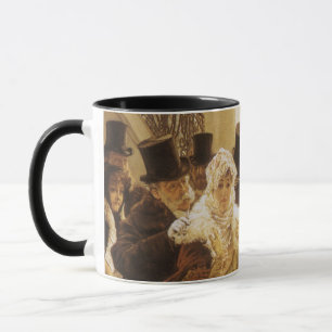 Taza Mujer de Moda de Tissot, Arte Victoriano Antiguo