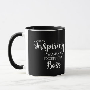 Taza Mujer de Negocios y Jefe Excepcional Personaliza
