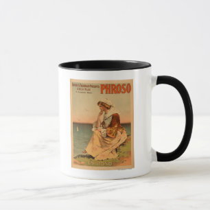 Taza Mujer de Phroso en el poster de teatro de la playa