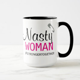 Taza MUJER DESAGRADABLE - Pin de seguridad - más fuerte
