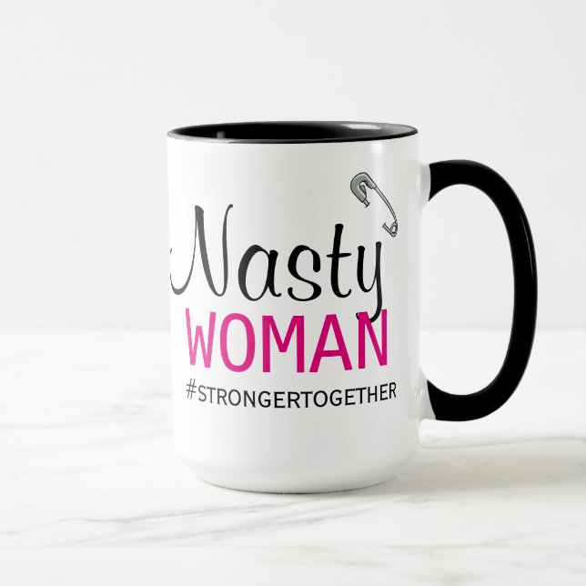 Taza MUJER DESAGRADABLE - Pin de seguridad - más fuerte (Derecha)