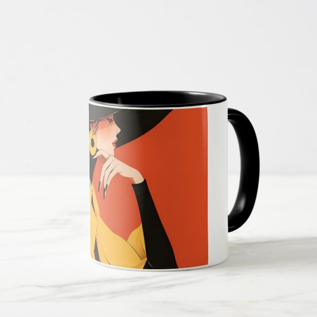 Taza Mujer Elegante (Anverso derecho)