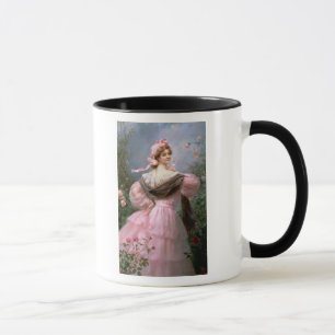 Taza Mujer elegante en una rosaleda