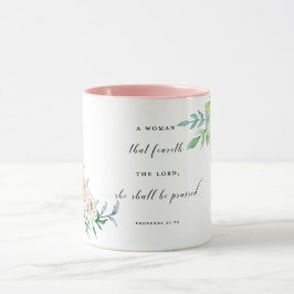 Taza Mujer esa Feareth el señor She Shall Be Praised