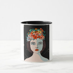 Taza Mujer Floral