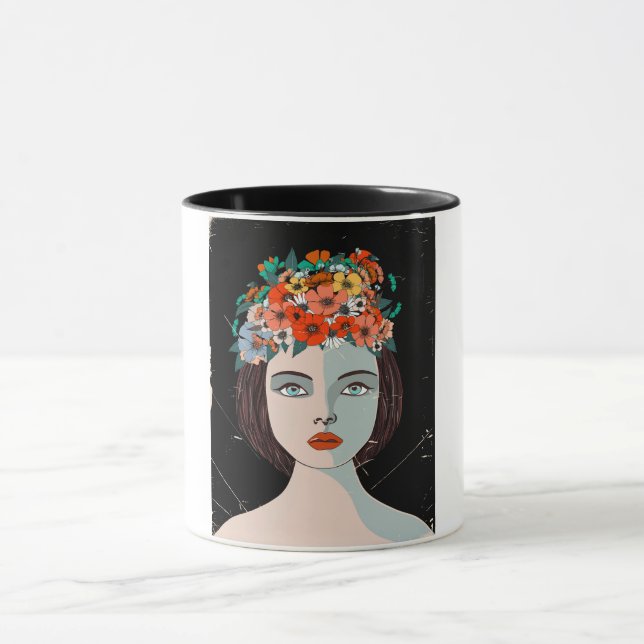 Taza Mujer Floral (Centro)
