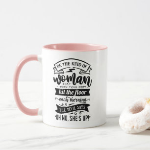 Taza Mujer fuerte cristiana Cita café Mug