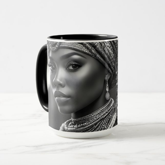 Taza Mujer hermosa africana (Anverso izquierdo)