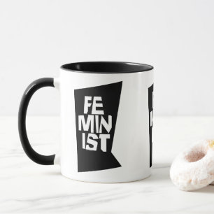 Taza Mujer igual imitación del chica femenino feminista