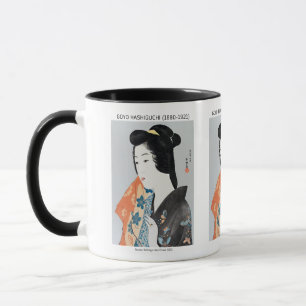 Taza Mujer japonesa sosteniendo su toalla - Goyō Hashig