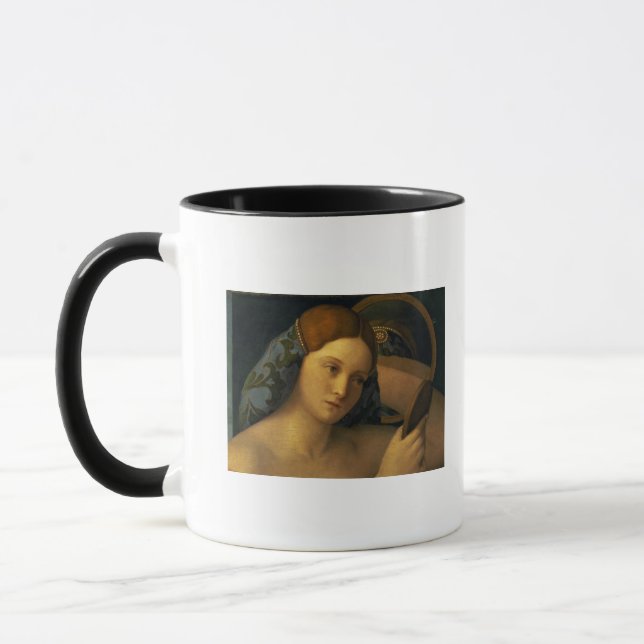 Taza Mujer joven en su retrete (Izquierda)