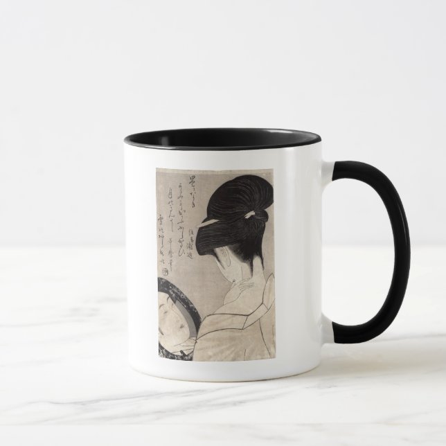 Taza Mujer joven que aplica el maquillaje, c.1795-96 (Derecha)