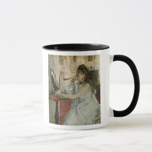 Taza Mujer joven que se pulveriza la cara, 1877
