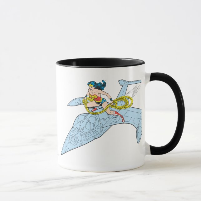 Taza Mujer Maravilla en la nave espacial (Derecha)