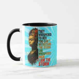 Taza Mujer Negra Empoderada En Audaces Colores Panafric