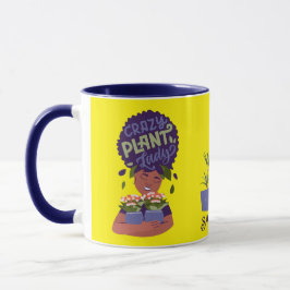 Taza Mujer negra: Ladrón de plantas locas, hogar dulce 