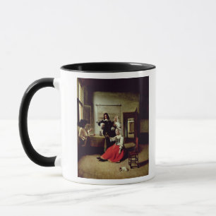 Taza Mujer que bebe con los soldados, 1658