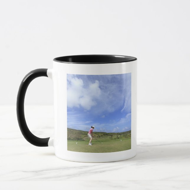 Taza Mujer que juega a golf (Izquierda)