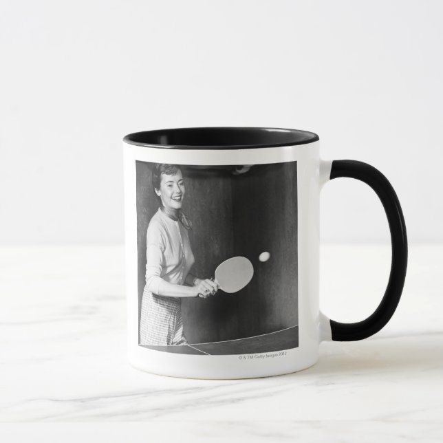 Taza Mujer que juega a tenis de mesa (Derecha)