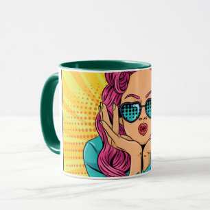Taza Mujer retro