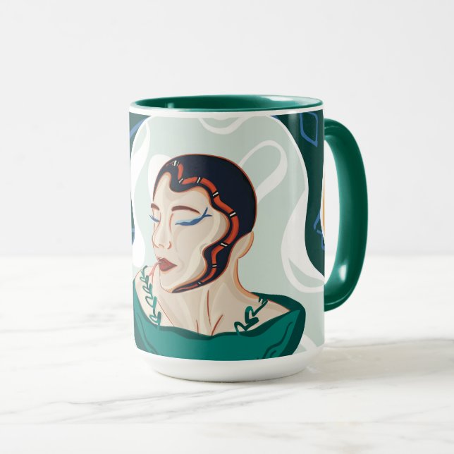 Taza Mujer serpiente - Mujer cabeza de serpiente (Anverso derecho)