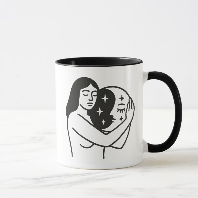 Taza Mujer y luna (Derecha)