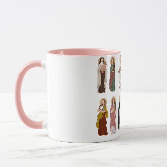 Taza Mujeres católicas San Café Mug, 11 oz Mug (Izquierda)