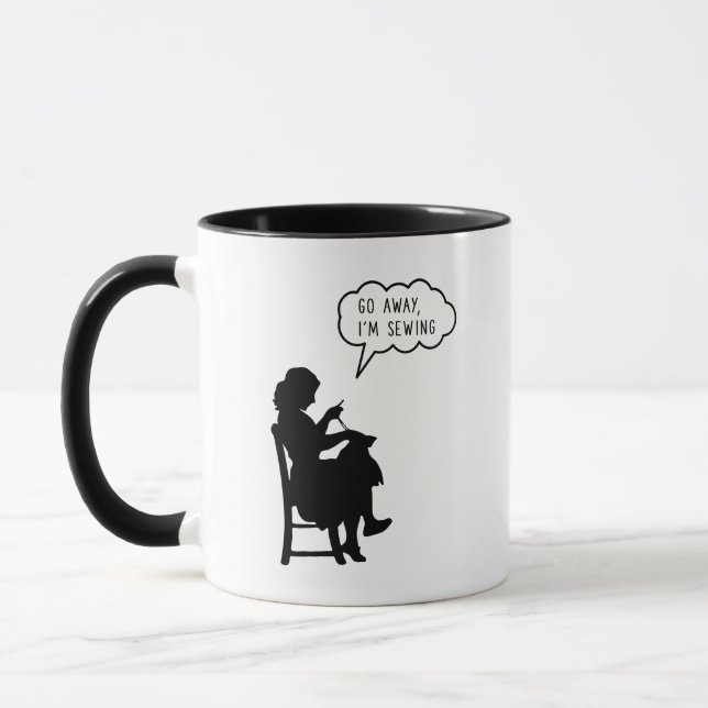 Taza Mujeres cosidas a mano - Vete, estoy masticando un (Izquierda)