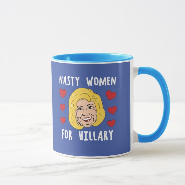 Taza Mujeres desagradables para Hillary 2016 -- (Derecha)