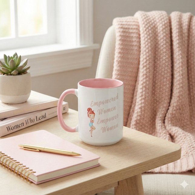 Taza Mujeres empoderadas empoderan a mujeres Mug (Empower someone special with this, "Empowered women empower women" mug! )