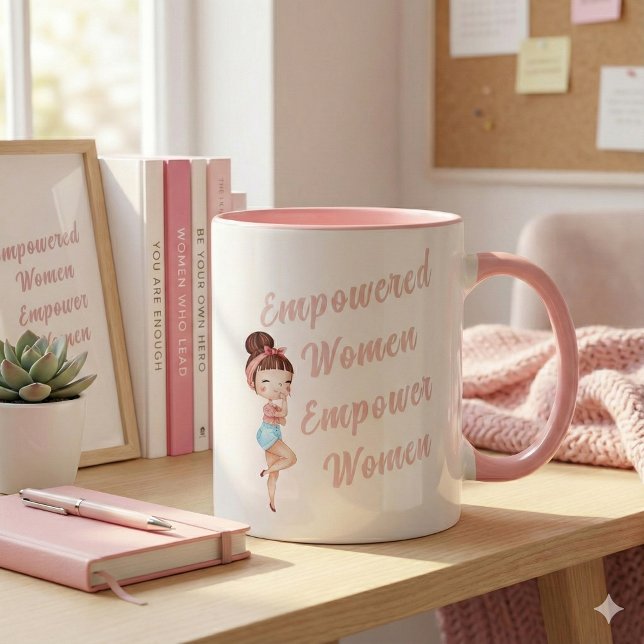 Taza Mujeres empoderadas empoderan a mujeres Mug (Empower someone special with this, "Empowered Women Empower Women" mug! )