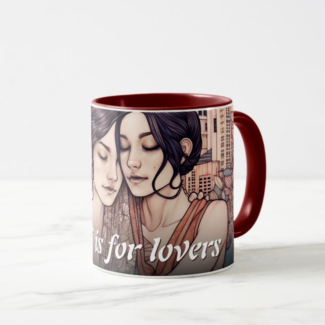 Taza Mujeres en el centro de Miami arrastrando a lesbia (Anverso derecho)